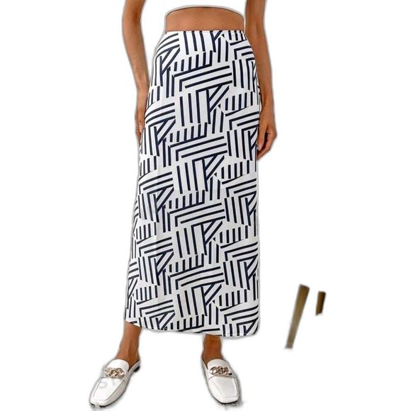 Full Print Straight Tube Skirt Size L - Picture 4 of 4